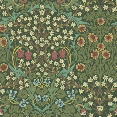The Rug Seller Blackthorn Wallpaper 210409 by Morris & Co in GreenRoll