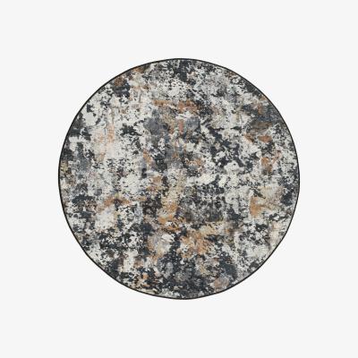 The Rug Seller Canyon Abstract Modern Circle Rugs 52023 3616 in Grey