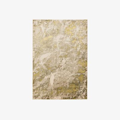 The Rug Seller Aurora Lustre AU06 Marble Rugs in Gold Yellow