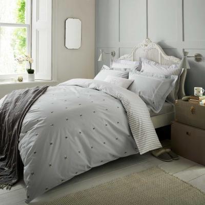 The Rug Seller Bees Cotton Bedding Set by Sophie Allport in Duckegg Blue&nbsp;150x200cm