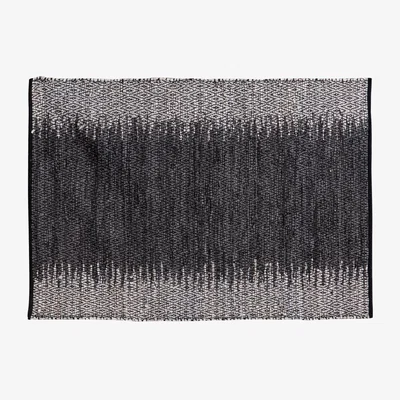 The Rug Seller Magnus Diamond Leather Rug in Grey By Luxe Tapi&nbsp;120x170cm