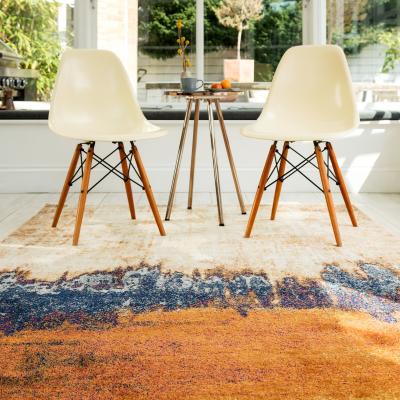 The Rug Seller Nova Rugs NOV04 in Distress Orange