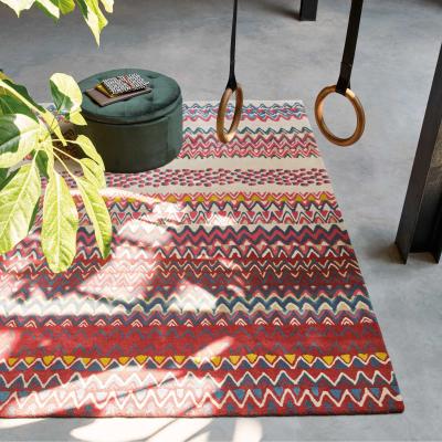 The Rug Seller Saffron Wool Rugs 160800 by Ted Baker in Red