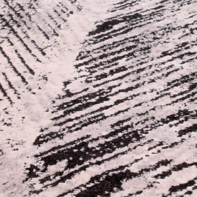 The Rug Seller Arabella Imperial Distressed Abstract Modern Rug in Black White