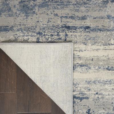 The Rug Seller Rustic Textures Rugs RUS10 in IVBLU
