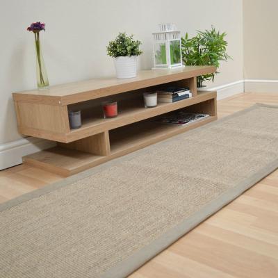 The Rug Seller Boucle Anise Natural Fibre Sisal Bordered Runner Rugs&nbsp;68x245cm
