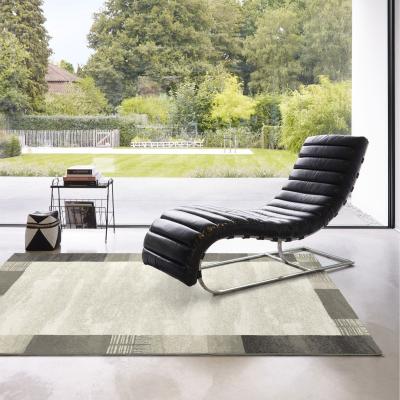 The Rug Seller Woodstock 32351 6595 Contrast Border Abstract Rugs in Beige