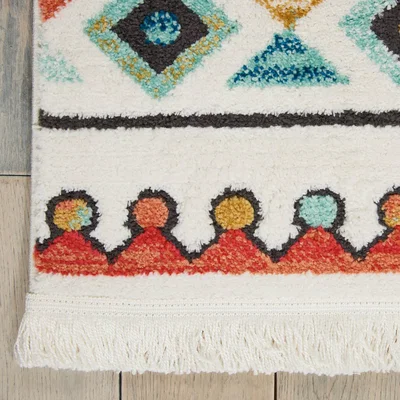 The Rug Seller Navajo Rugs NAV06 in White Nourison