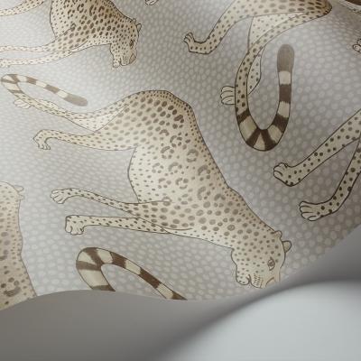 The Rug Seller Leopard Walk Wallpaper 2012 by Cole & Son in Taupe BrownRoll
