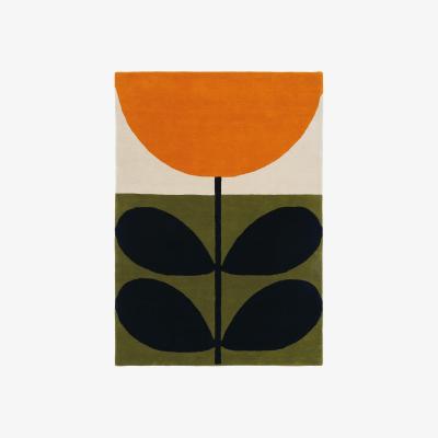 The Rug Seller Stem Rugs 59803 in Black by Orla Kiely&nbsp;200x280cm