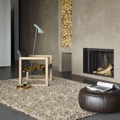 The Rug Seller Young 061806 Wool Shaggy Rugs in Yellow by Brink and Campman