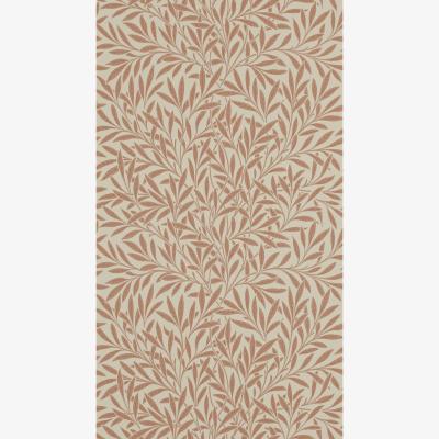 The Rug Seller Willow Leaf Wallpaper 210381 by Morris & Co in Russet Red&nbsp;Roll