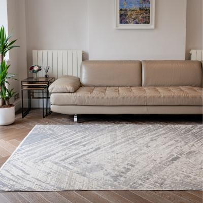 The Rug Seller Onyx ONX05 Abstract Rugs in Silver Blue