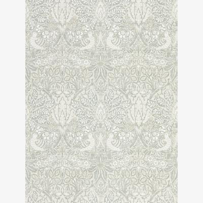 The Rug Seller Pure Dove and Rose Wallpaper 216522 by Morris & Co in Grey Blue&nbsp;Roll
