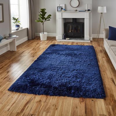 The Rug Seller Polar PL95 Shaggy Rugs in Navy Blue&nbsp;150x230cm