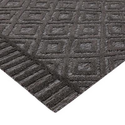 The Rug Seller Salta Diamond Geometric Outdoor Rugs in SA02 Grey