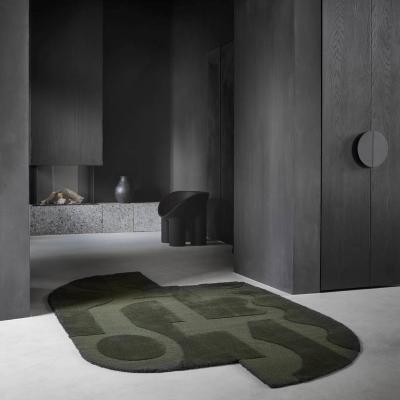 The Rug Seller Mural Form 121107 Wool Rugs by Brink and Campman in Forest&nbsp;140x240cm