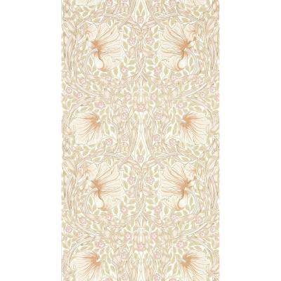 The Rug Seller Pimpernel Wallpaper 217064 by Morris & Co in Cochineal Pink&nbsp;Roll