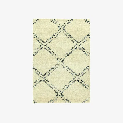 The Rug Seller Atlas Berber Criss Cross Rugs 0359 109 in Denim&nbsp;200x290cm