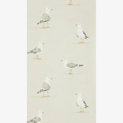 The Rug Seller Shore Birds Wallpaper 216563 by Sanderson in Driftwood BrownRoll