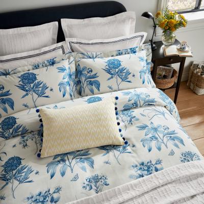 The Rug Seller Etchings & Roses Bedding by Sanderson in China Blue&nbsp;200x200cm