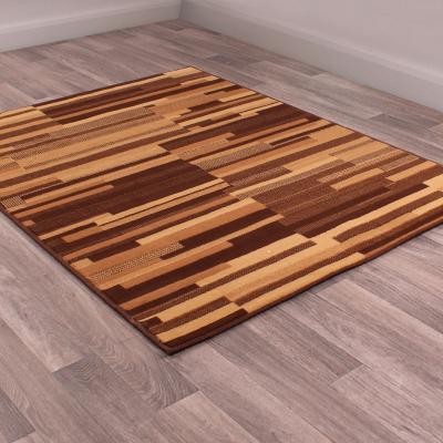 The Rug Seller City Block Rugs in Brown by Rugstyle