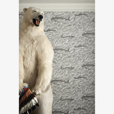 The Rug Seller Melville Wallpaper 1004 by Cole & Son in Soot SnowRoll