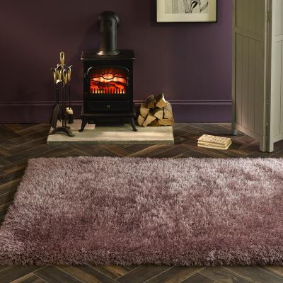 The Rug Seller Extravagance Shaggy Modern Plain Rugs in Lilac Purple&nbsp;60x120cm