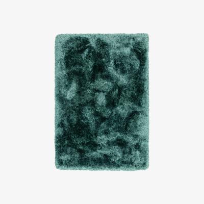 The Rug Seller Plush Shaggy Rugs in Petrol