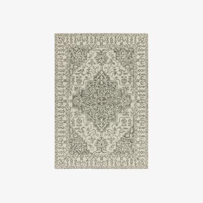 The Rug Seller Bronte Traditional Wool Rugs in Smoke Grey&nbsp;120x170cm