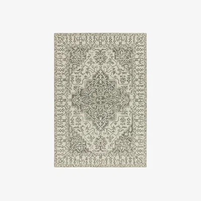 The Rug Seller Bronte Traditional Wool Rugs in Smoke Grey&nbsp;120x170cm