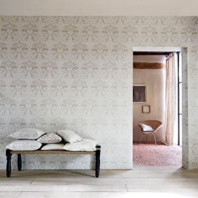 The Rug Seller Pure Brer Rabbit Wallpaper 216531 by Morris & Co in Linen&nbsp;Roll