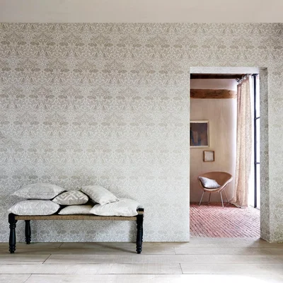 The Rug Seller Pure Brer Rabbit Wallpaper 216531 by Morris & Co in Linen&nbsp;Roll