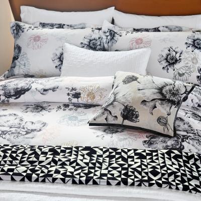 The Rug Seller Fresh Start Floral Bedding Duvet Cover and Pillowcase by Ted Baker in White&nbsp;74x48cm