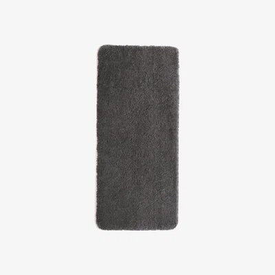 The Rug Seller Luxe Tapi Premium Washable Runner Rug in Charcoal Grey&nbsp;67x150cm