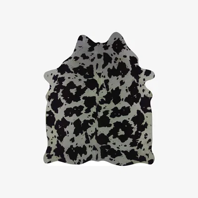The Rug Seller Cowhide 11139 Black and White Dyed Hide&nbsp;300x300cm