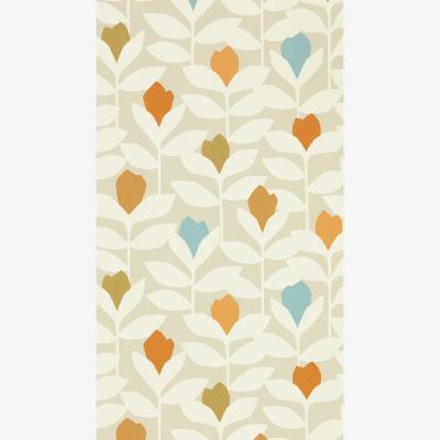 The Rug Seller Padukka Wallpaper 112216 by Scion in Tangerine Orange&nbsp;Roll