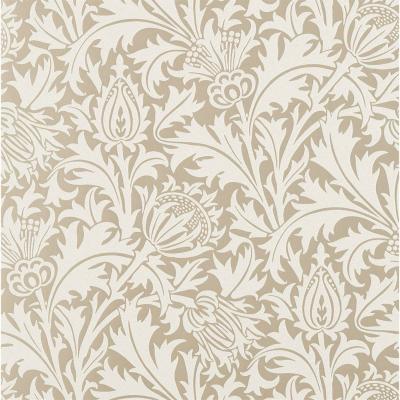 The Rug Seller Pure Thistle Beaded Wallpaper 216548 by Morris & Co in GilverRoll