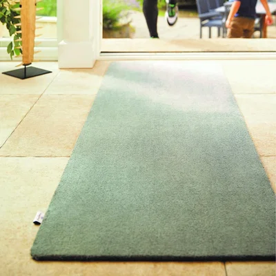 The Rug Seller Sense Plain Washable Rug in Ghost Grey
