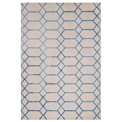 The Rug Seller Koko Geometric Viscose Rugs in Blue&nbsp;160x230cm