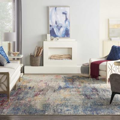 The Rug Seller Celestial Abstract Rugs CES16 in Multicolour by Nourison&nbsp;119x180cm