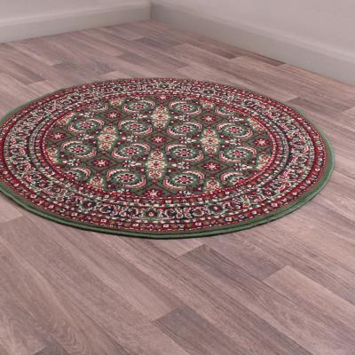The Rug Seller Esta Circluar Rugs in Green by Rugstyle&nbsp;120x120cm