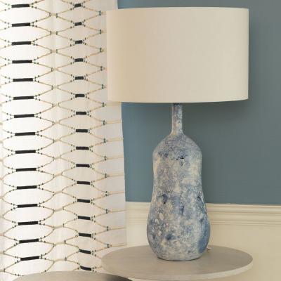 The Rug Seller Laurita Ceramic Lamp by William Yeoward in Indigo Blue&nbsp;59x20cm