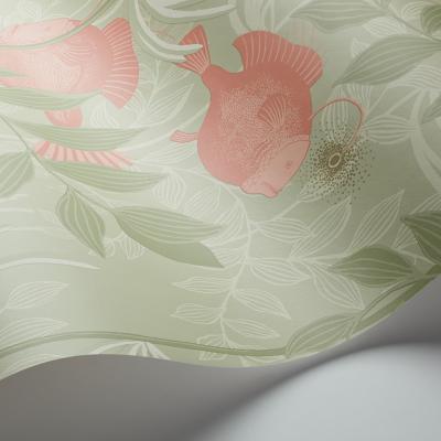 The Rug Seller Nautilus Wallpaper 4020 by Cole & Son in Coral OliveRoll