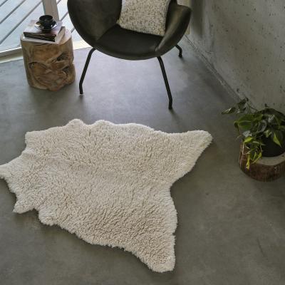 The Rug Seller Peau 101 Bath Mat in Ecru Cream by Designer Abyss & Habidecor&nbsp;95x110cm