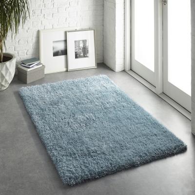 The Rug Seller Chicago Shaggy Modern Plain Rugs in Duck Egg&nbsp;200x290cm