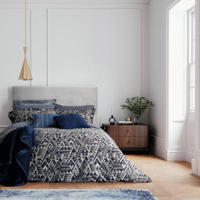 The Rug Seller Mazana Bedding by Bedeck of Belfast in Midnight Blue220x230cm