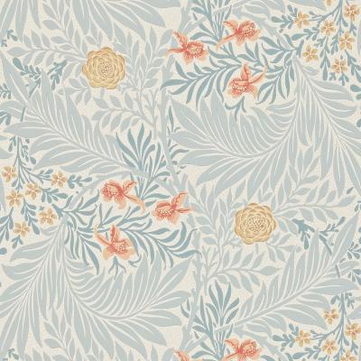 The Rug Seller Larkspur Wallpaper 212556 by Morris & Co in Slate Russet&nbsp;Roll