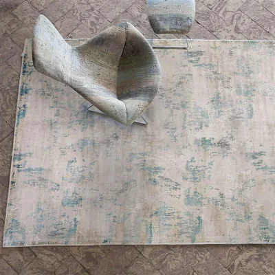 The Rug Seller Impasto Celadon Rugs by Designers Guild