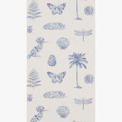 The Rug Seller Cocos Wallpaper 213385 by Sanderson in Stone Wedgewood Blue&nbsp;Roll